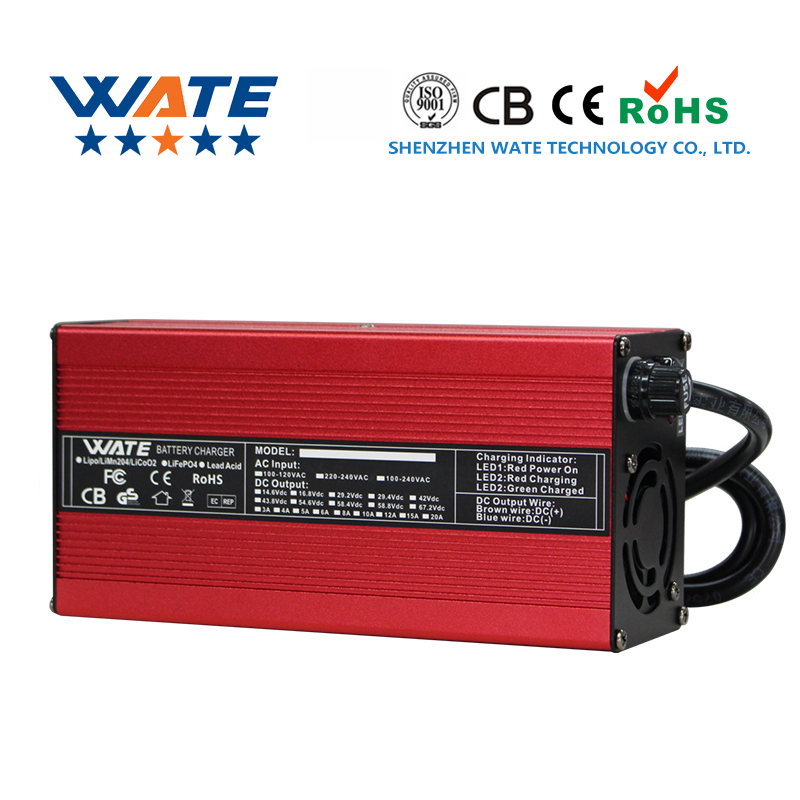 84V 20A Smart Charger - 67.2V 10A oplader slimme aluminium behuizing