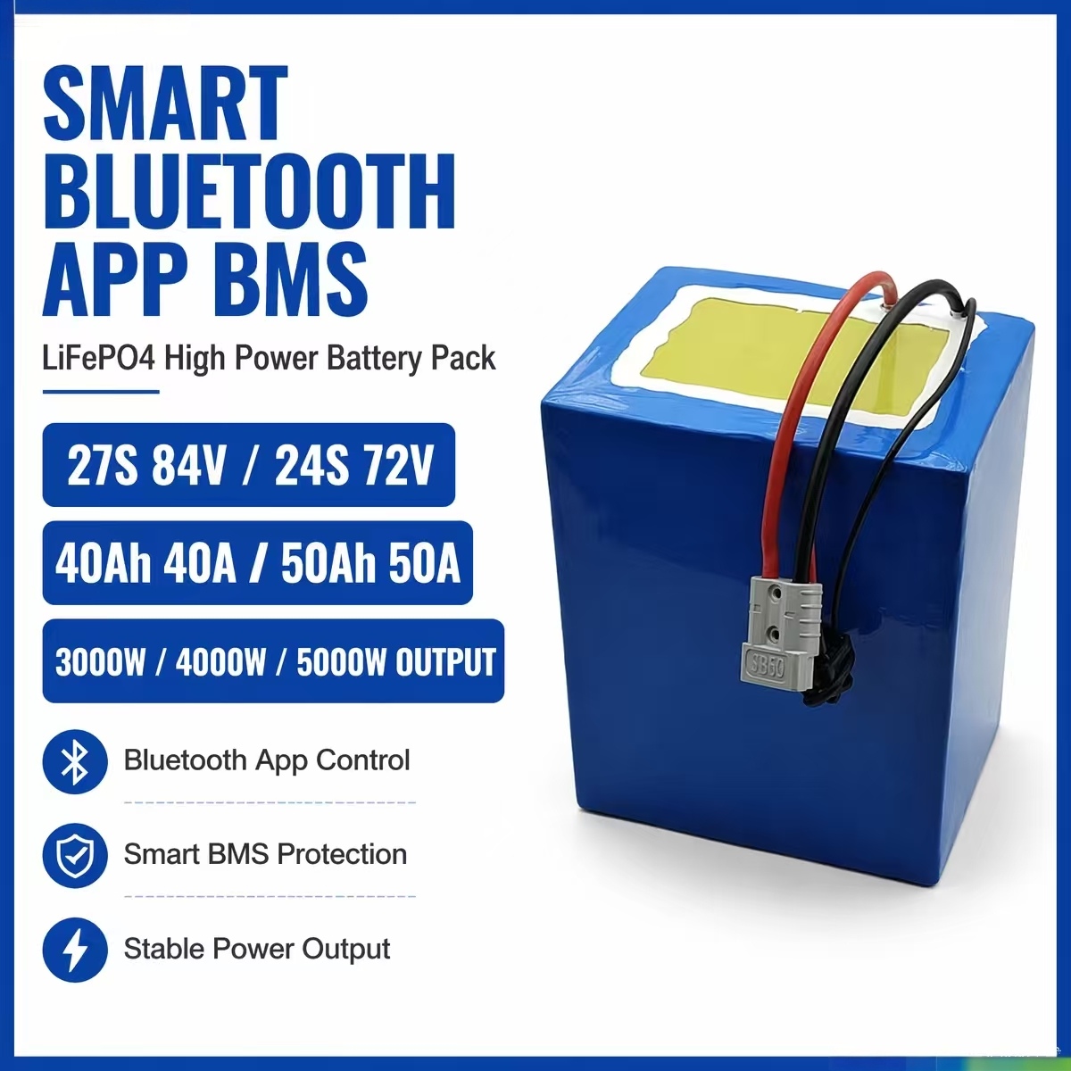 27S 84V 24S 72V 40Ah 40A 50Ah  - 84V 50A Smart Bms Bluetooth recensie en prijs