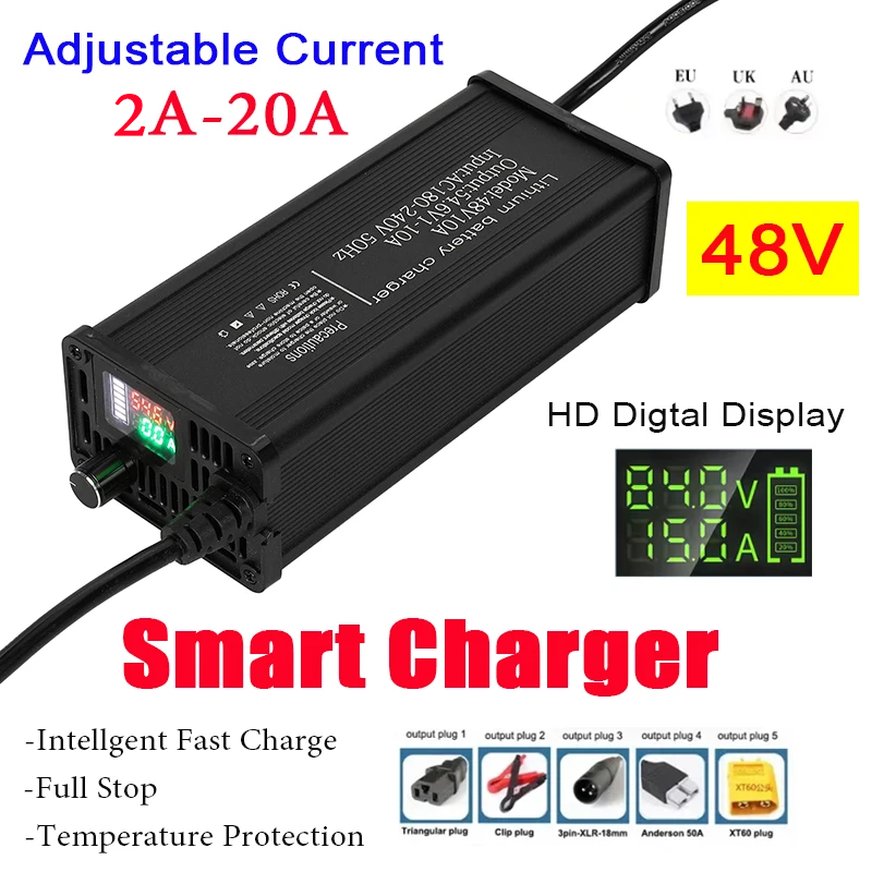 48V Aluminium Behuizing Verste - 84V 20A Smart Charger recensie en prijs