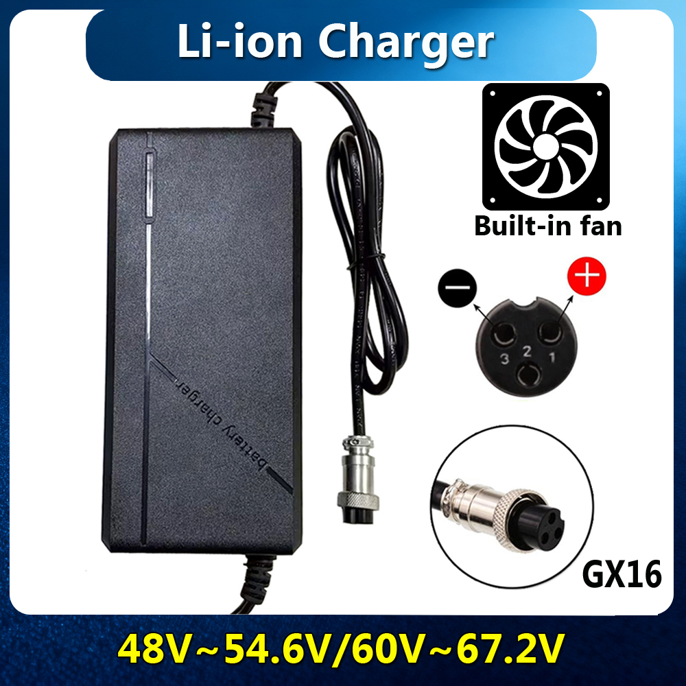 54.6V 67.2V Li-ion oplader voo - 84V 20A Smart Charger recensie en prijs
