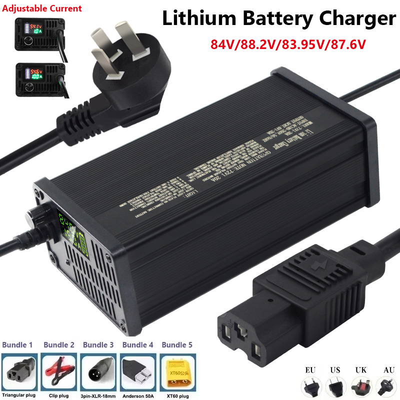 72V verstelbare lithiumbatteri - 72V 15A Fast Charger recensie en prijs