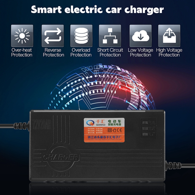 T82C Hot Sale-72V 20AH Motorfi - 84V 20A Smart Charger recensie en prijs