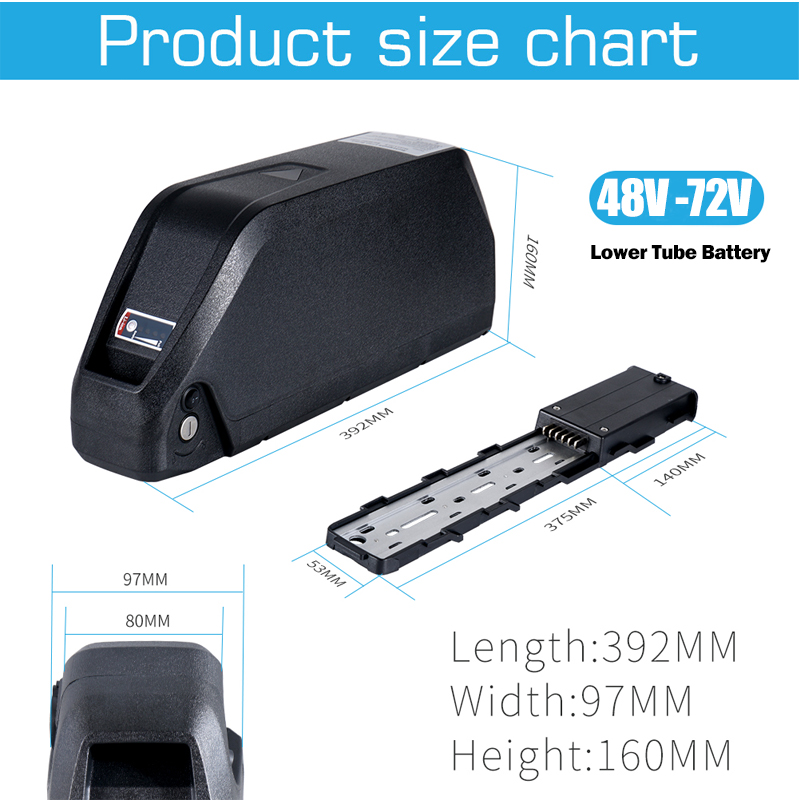 48V 52V 25Ah 30Ah 40Ah 50Ah 60 - 72V 50Ah 21700 Lithium Battery recensie en prijs