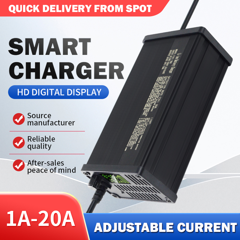 72V verstelbare lithiumbatteri - 72V 15A Fast Charger recensie en prijs